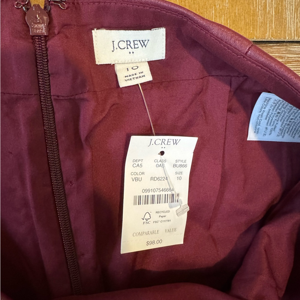 J.Crew faux leather pencil skirt - Picture 5 of 5